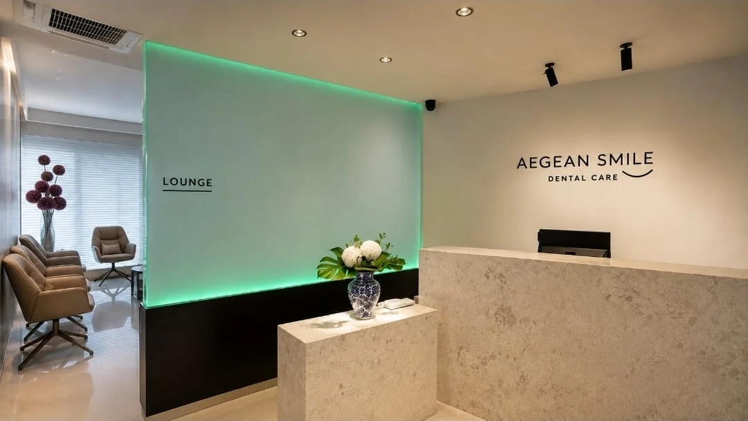 Aegean Smile Dental Clinic reception, Rhodes